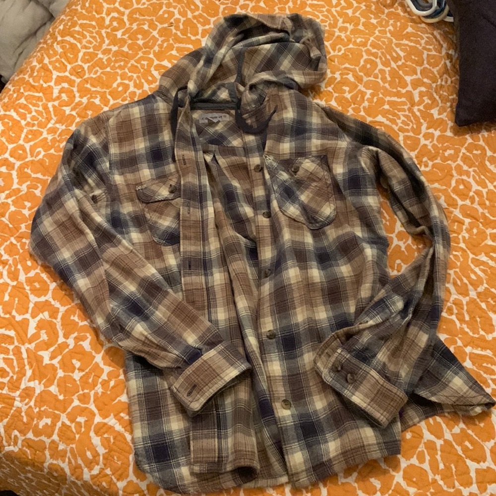 Carhartt flannel with hood